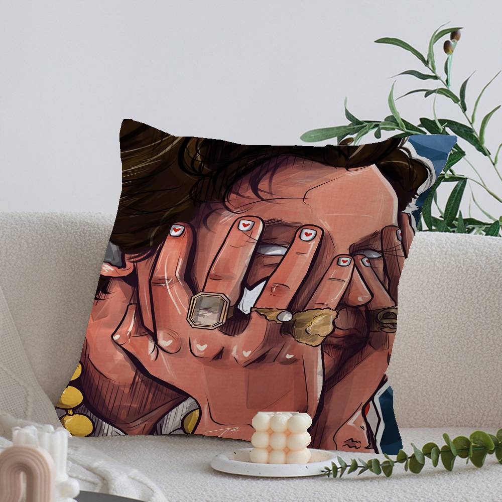 

Знаменитый поп-певец H-Harris_Styles Подарок-подушка Украшение для дома и офиса Спальня Диван Автомобильная наволочка 45x45 12x12Inch