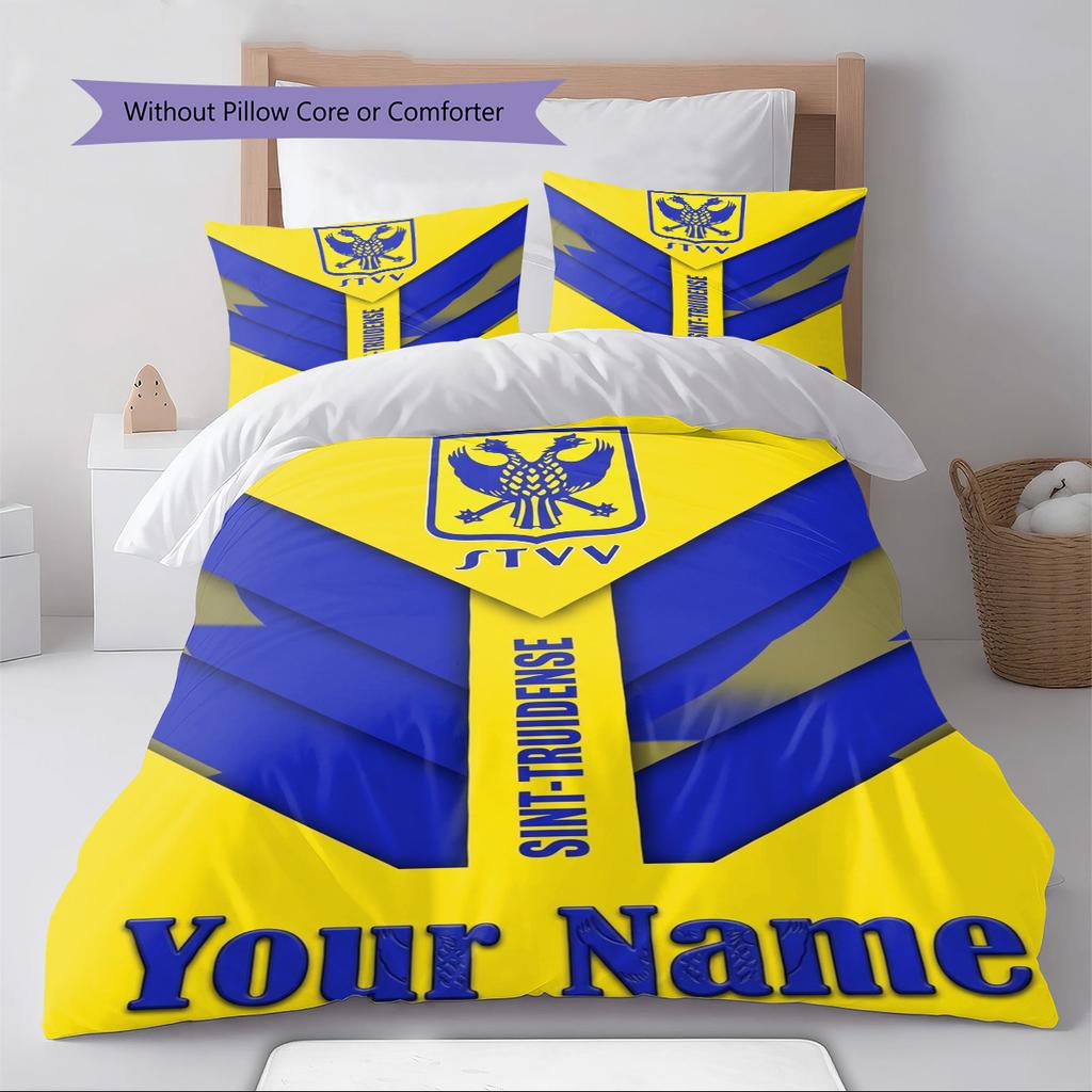 Name Custom Sint-Truidense VV Pattern Bedding Set Quilt Cover Pillowcase Home Decor Gift (1 * duvet cover + 2 * pillowcase, without core)