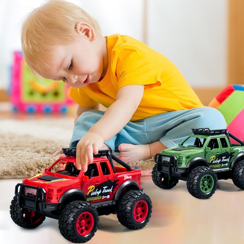 Childrens Offroad Inertia Car Toy With Plastic Design For Boys Playtime