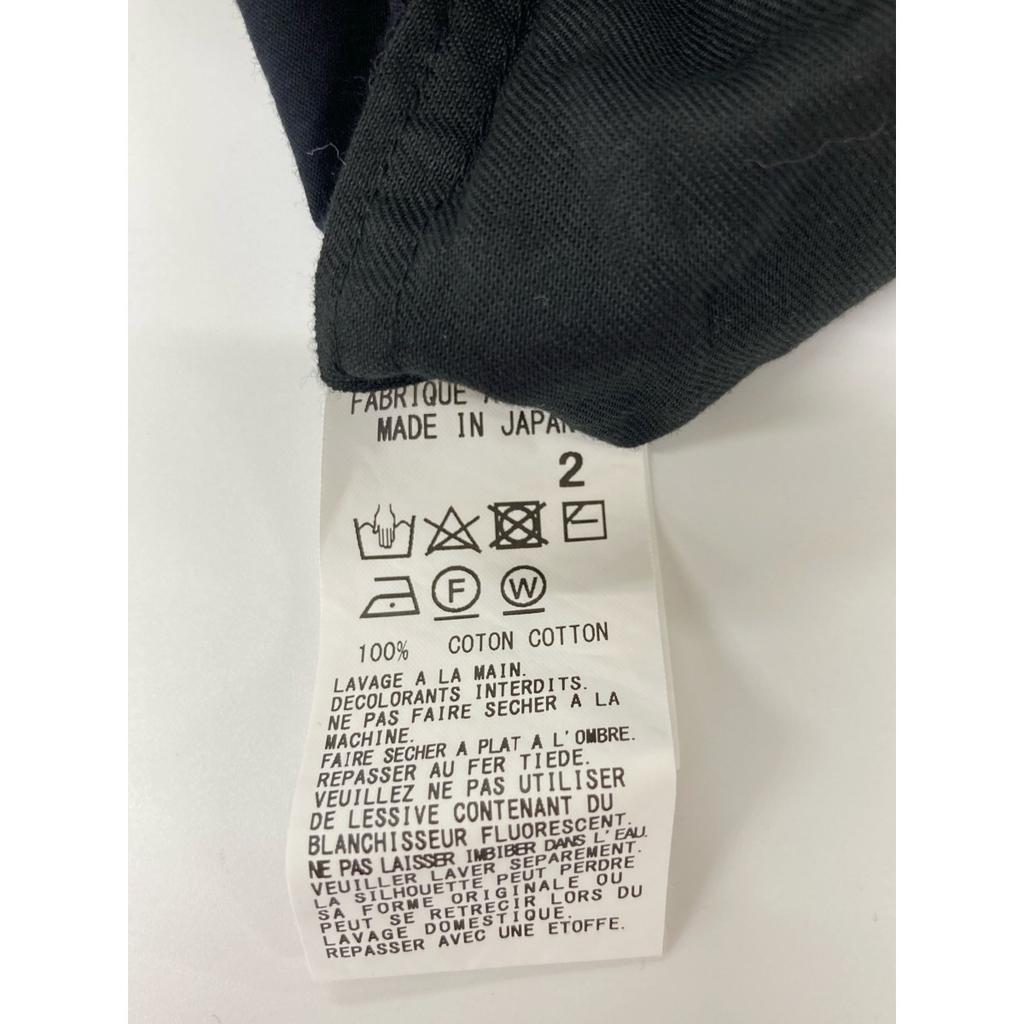 Y's YE-P71-058 BLACK COTTON BROADCLOTH DRAWSTRING PANTS Bottoms 2 blackUsed