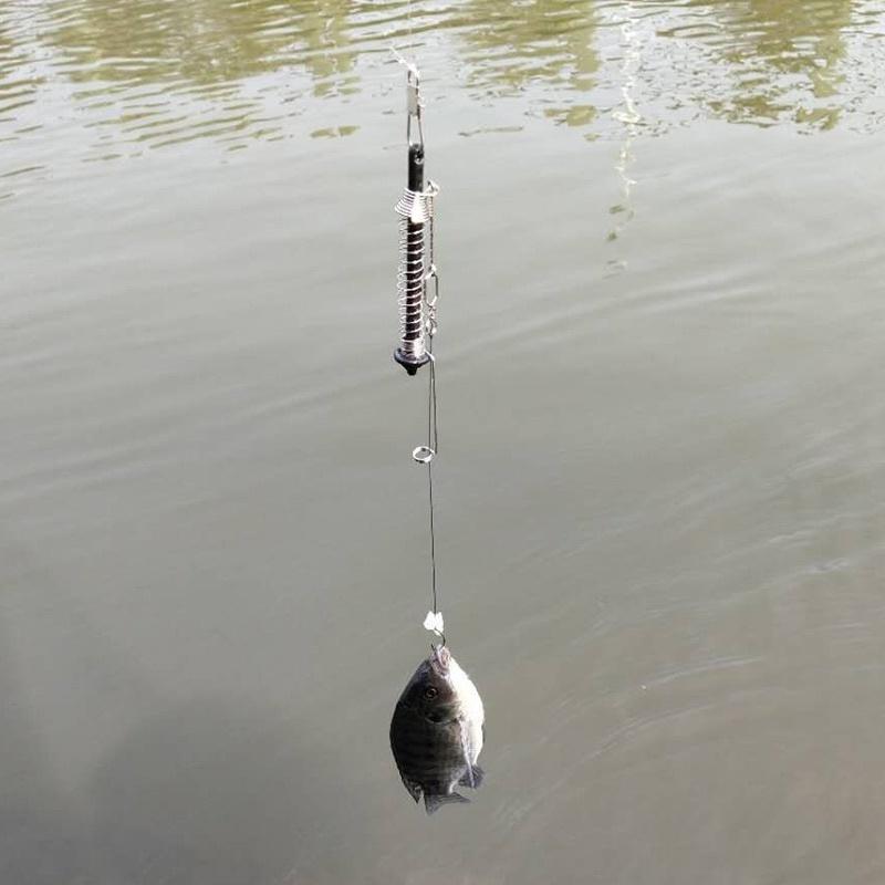 1pcs Automatic Fishing Hook Spring Ejection Fishhook Fishing Device All The Water Fish Fast Catch Tool Set