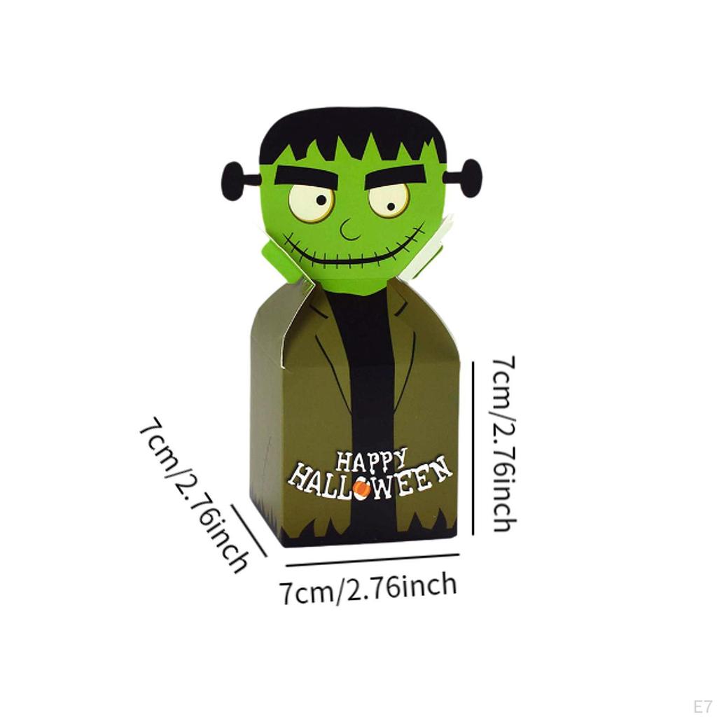 10 Pack Halloween Cardboard Treat Boxes Trick or Candy Cookies Goodie for