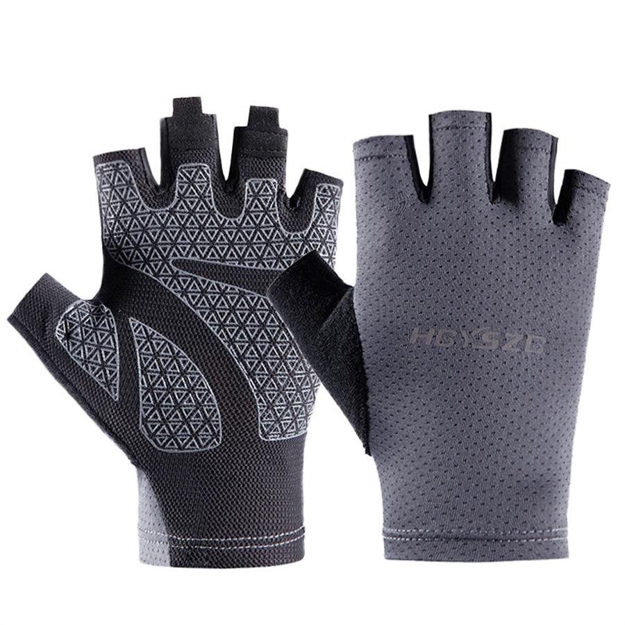 Lightweight Anti-Slip Fingerless Gloves, Quick Dry Gloves for Cycling, Gym & Outdoor Sports