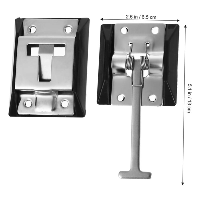 A28G-RV Door Latch Door Holder Stainless Steel Entry Door Holder Keeper Hardware Bracket With Base For Trailer, Camper, Cargo, T