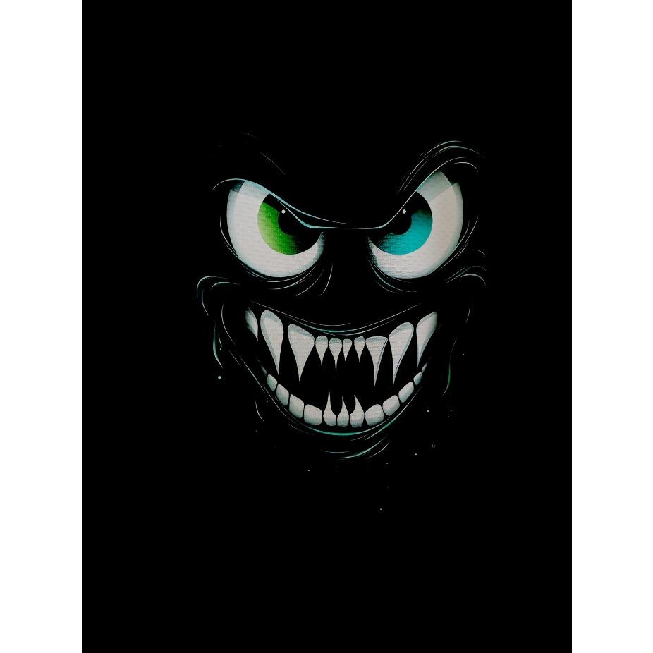 Men's Plus Size Summer T-Shirt with Monster Graphic, Fashionable Eye-Catching Tee, Round Neck, Polyester - Machine Washable, PLUS SIZE