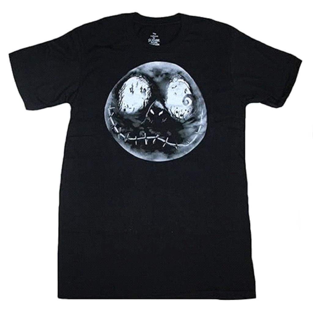 Nightmare Before Christmas Jack Moon Face Men's Black T-shirt NWT