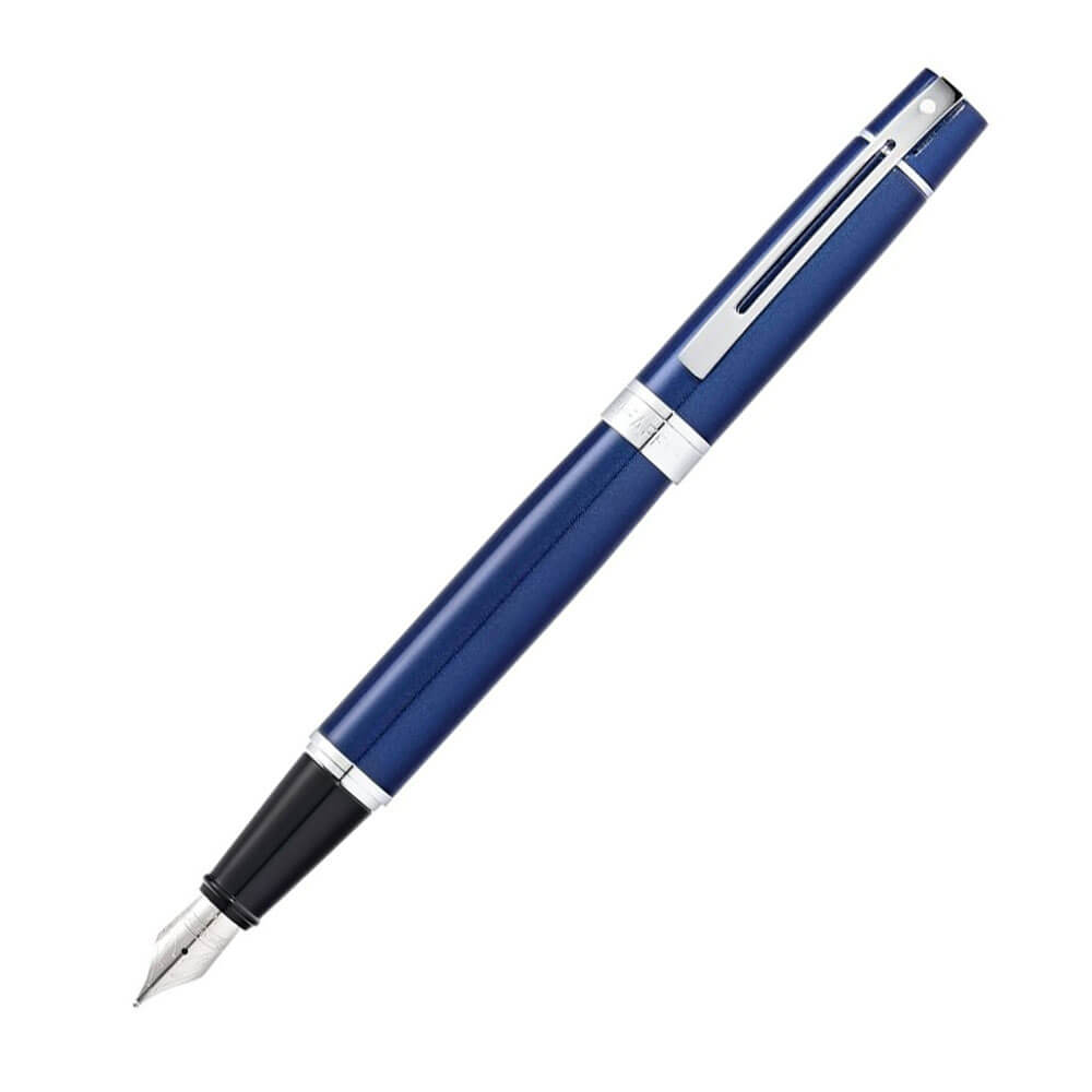Sheaffer Sheaffer 300 Fine Fountain Pen w/ Chrome Trim (Blue Lacquer)
