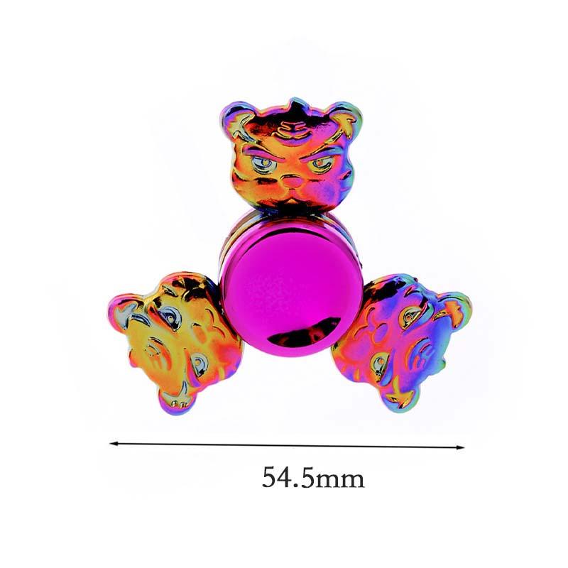 New Colorful Rainbow Alloy Fingertip Gyro Decompression Creativity Finger Spinners Hand Fidget Small Toys