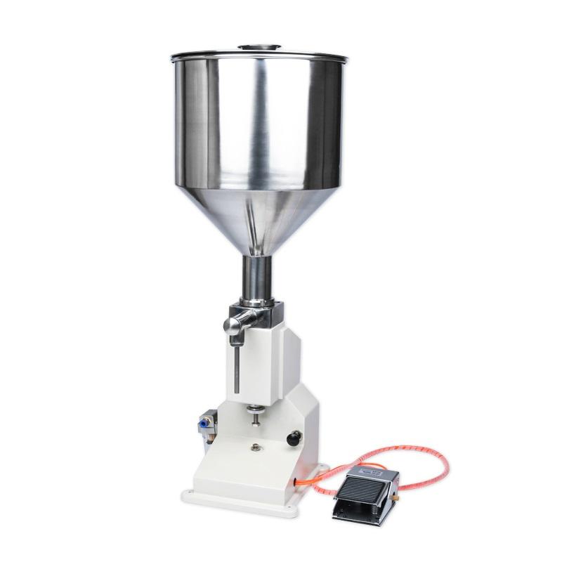 

ZONESUN Paste Liquid Bottle Filling Machine Stainless Steel Piston Manual Pedal Cream Shampoo Honey Viscous Liquid Filler ZS-A02 5-50ml