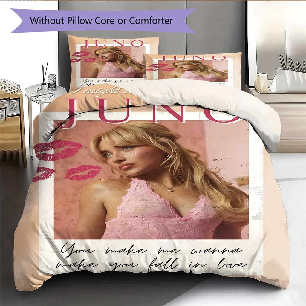 Sabrina Bliss Bedding Quilt Set Quilt Cover Pillowcase Home Decoration Birthday Gift (1 * Duvet Cover + 2 * Pillowcase, Without Core)