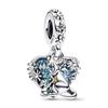   925 Silver Snowflake Frozen Olaf Elsa Charm Beads for DIY Bracelet Pendant Jewelry