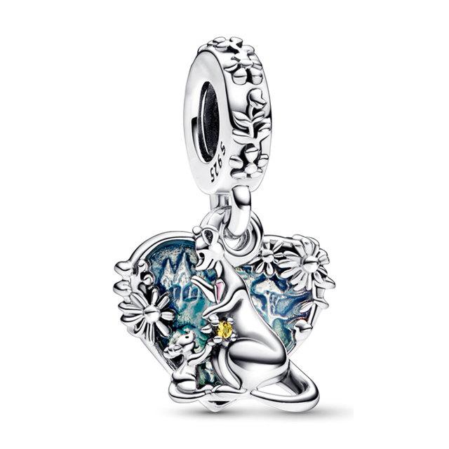   925 Silver Snowflake Frozen Olaf Elsa Charm Beads for DIY Bracelet Pendant Jewelry