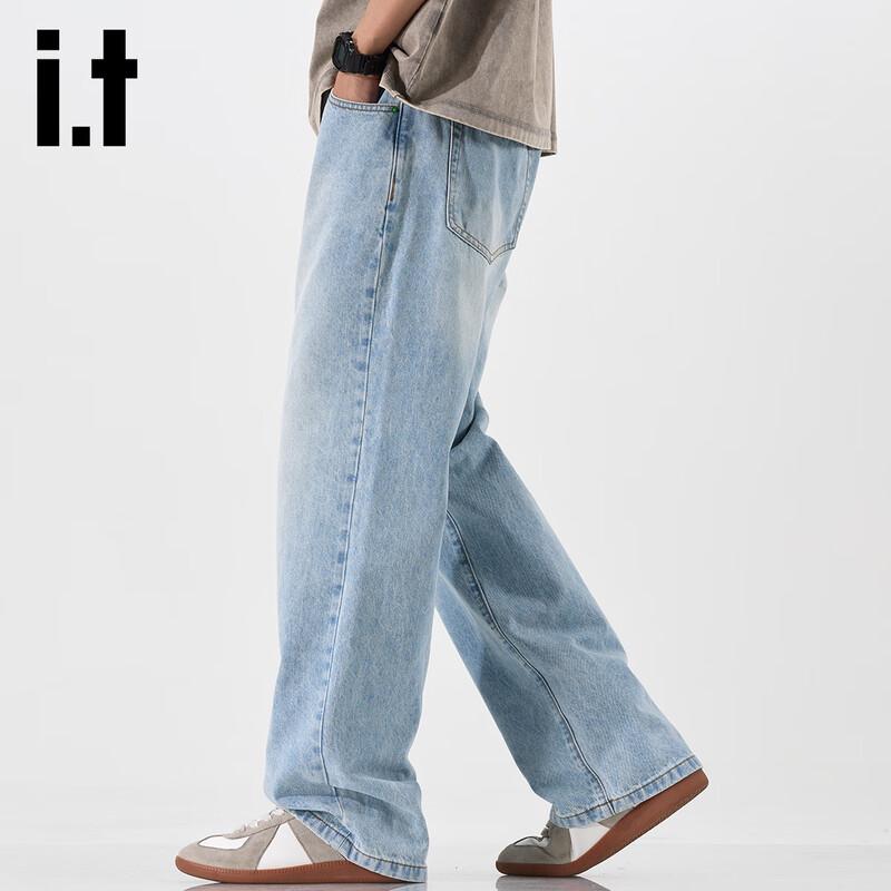 Izzue IT Men's Straight-Leg Relaxed Jeans