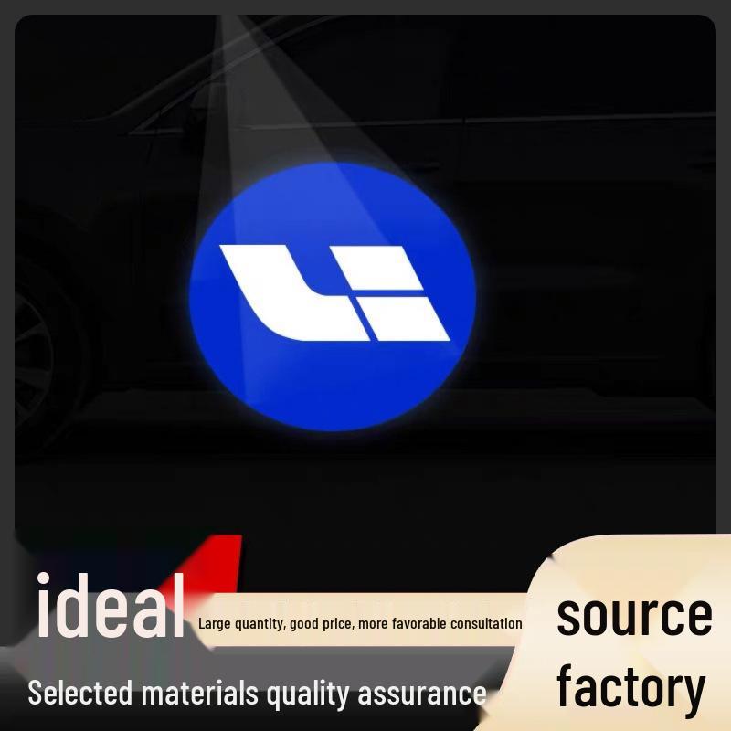 

Li ONE Светодиодный Невыцветающий Приветственный и Багажный Свет Проектор Двери для Украшения Автомобиля Li Logo