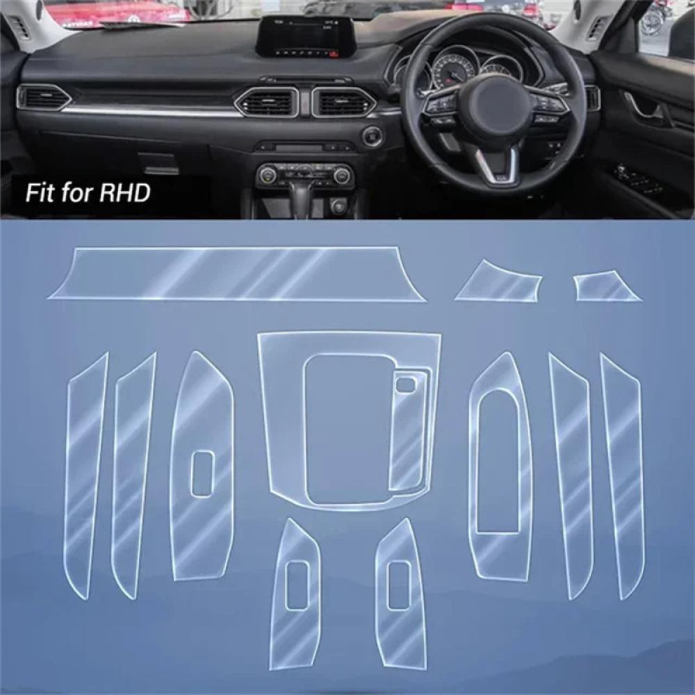 TPU Film For Mazda CX-5 CX5 2017-2020 2021 2022 2023 Car Interior Coverage Stickers Trim Bright Repair Membrane Protective