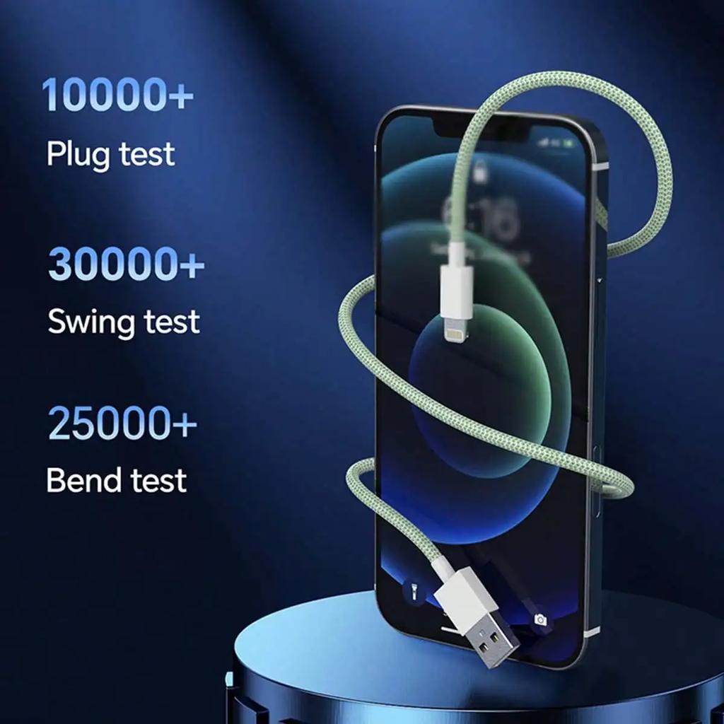 Fast Charge USB To IOS Charger Cable for IPhone 14 13 12 11 MacBook Pro Max Mini X XR XS 8 Huawei OPPO Vivo