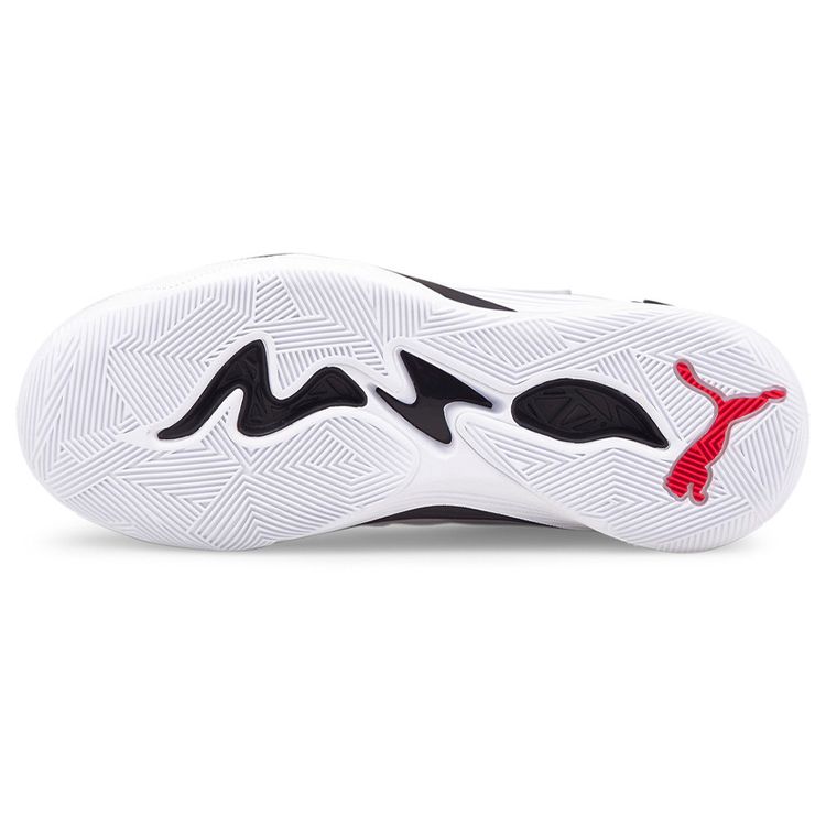 Puma Trc Blaze Court Fashion Comfortable Shock Absorption Non-Slip Wear-Resistant Mid-Top Basketball Shoes Men Sneaker White Red 376582-15