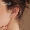 eManco Tassel Colorfast Rhinestone Earrings - European & American Light Luxury, Personalized & Versatile Studs