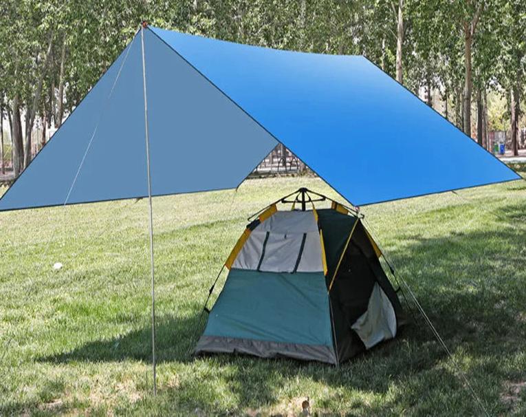 Large Waterproof Tarp Camping Tent Outdoor Shade Sail Ultralight Garden Canopy Awning Tourist Beach Sun Shelter