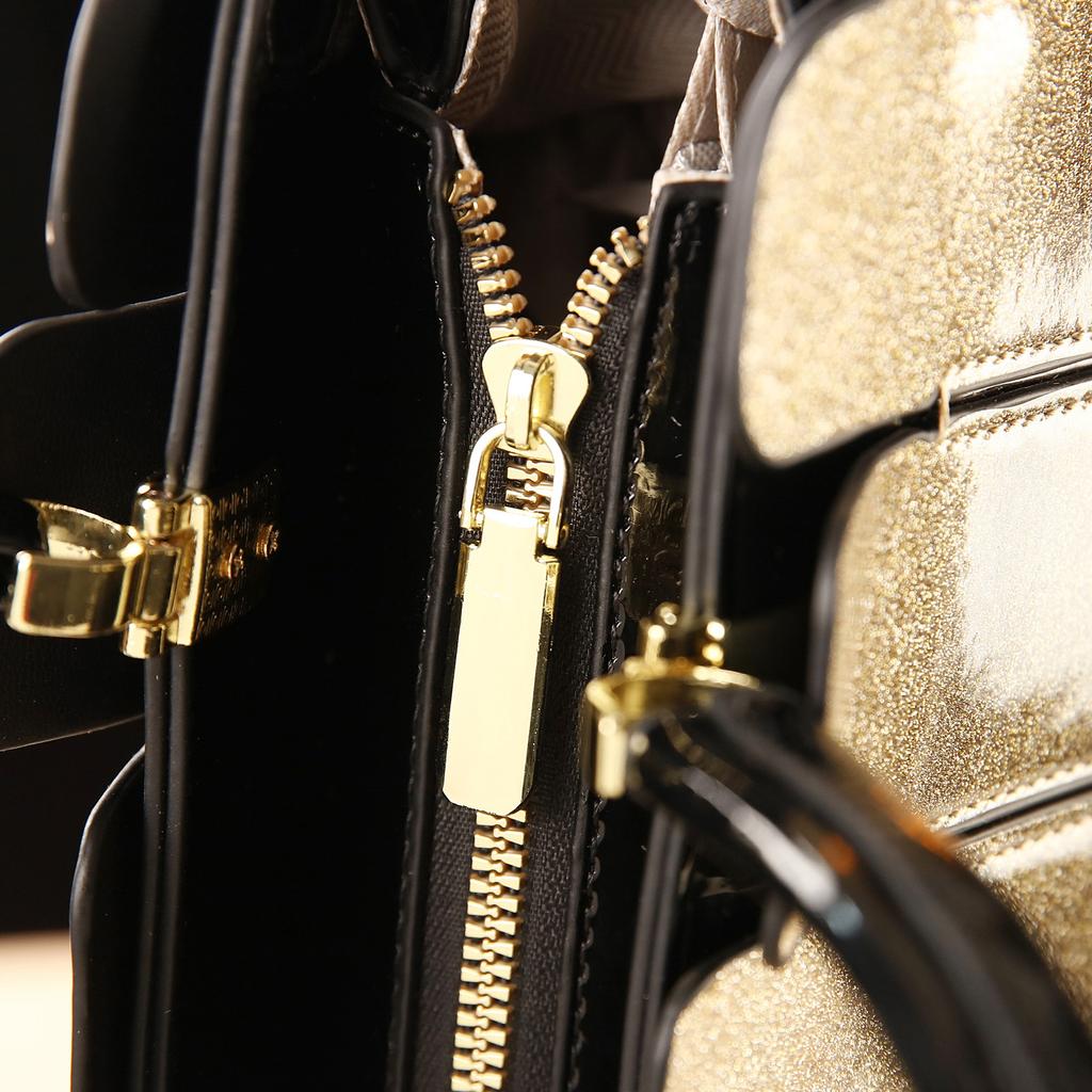 Nuova Borsa Donna Versatile in Pelle Laccata Monospalla a Tracolla Borsa a Mano in Pelle Lucida Moda