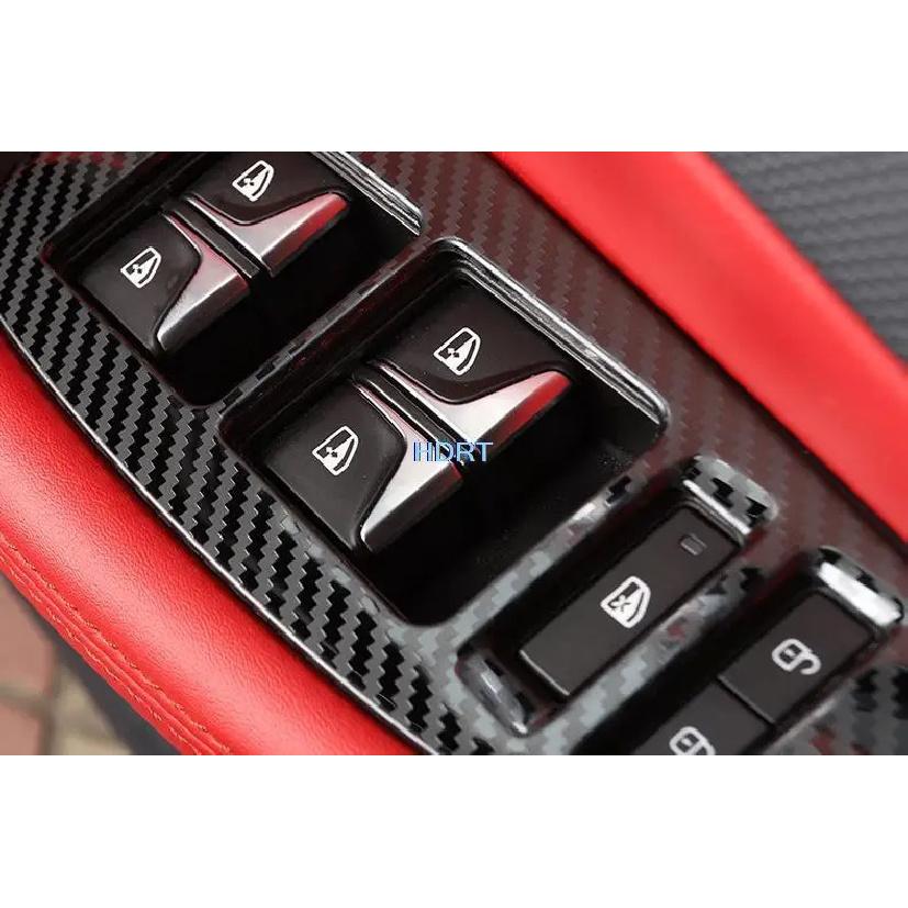 Rear Air Outlet Glass Switch Gear Water Cup Frame Carbon Fibre Interior For Changan UNIT UNI-T  + Car Accessories Styling