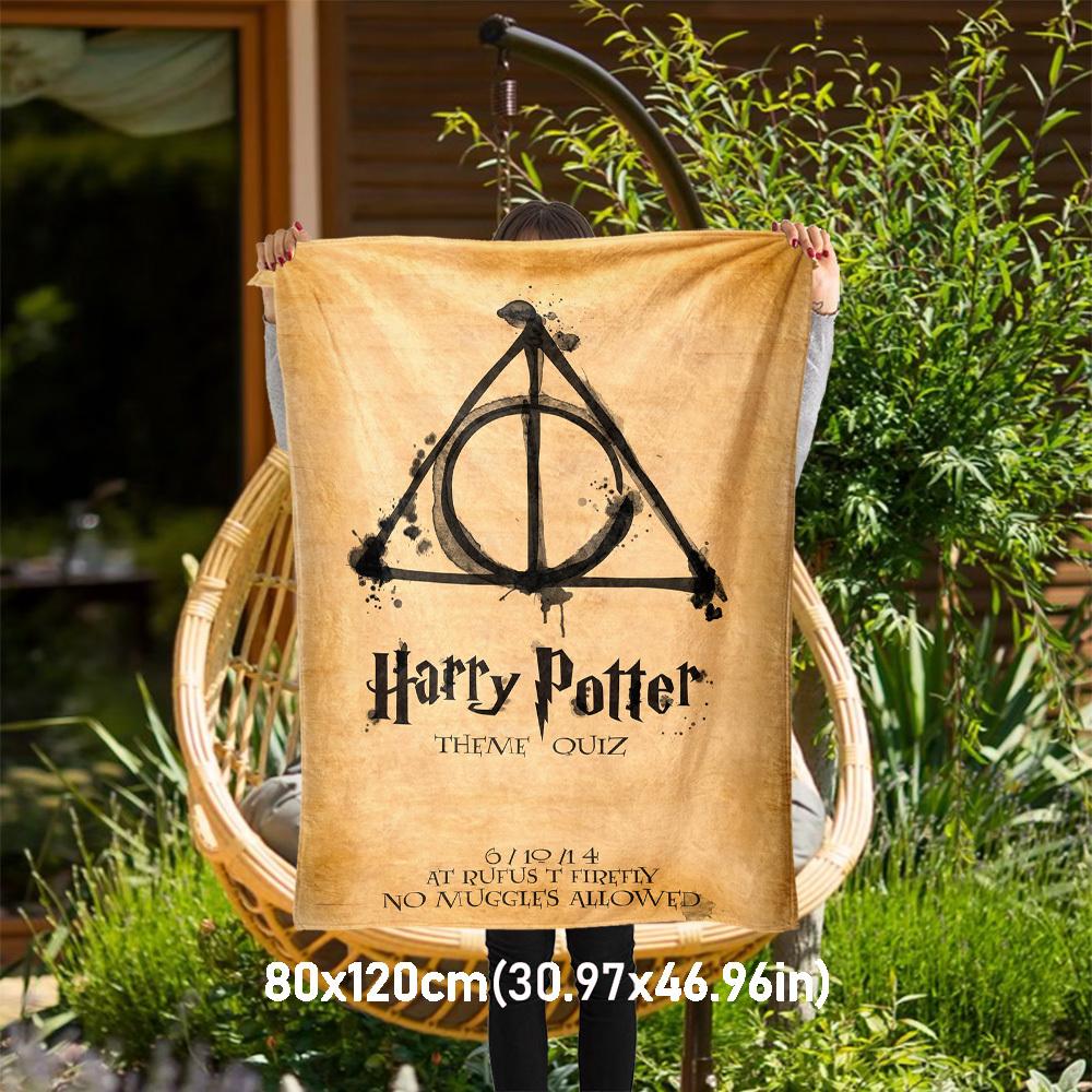 

1pc Harry Potter Outdoor Flannel Throw Blanket All Season Soft Warmth,Home Decor 1031101 80x120cm