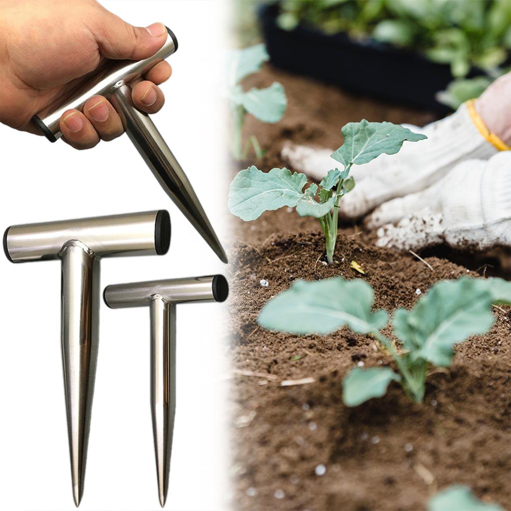 Hand Dibber Bulb Planter Tool Multipurpose Gardening Tool For Flowers Tomatoes, Cucumbers