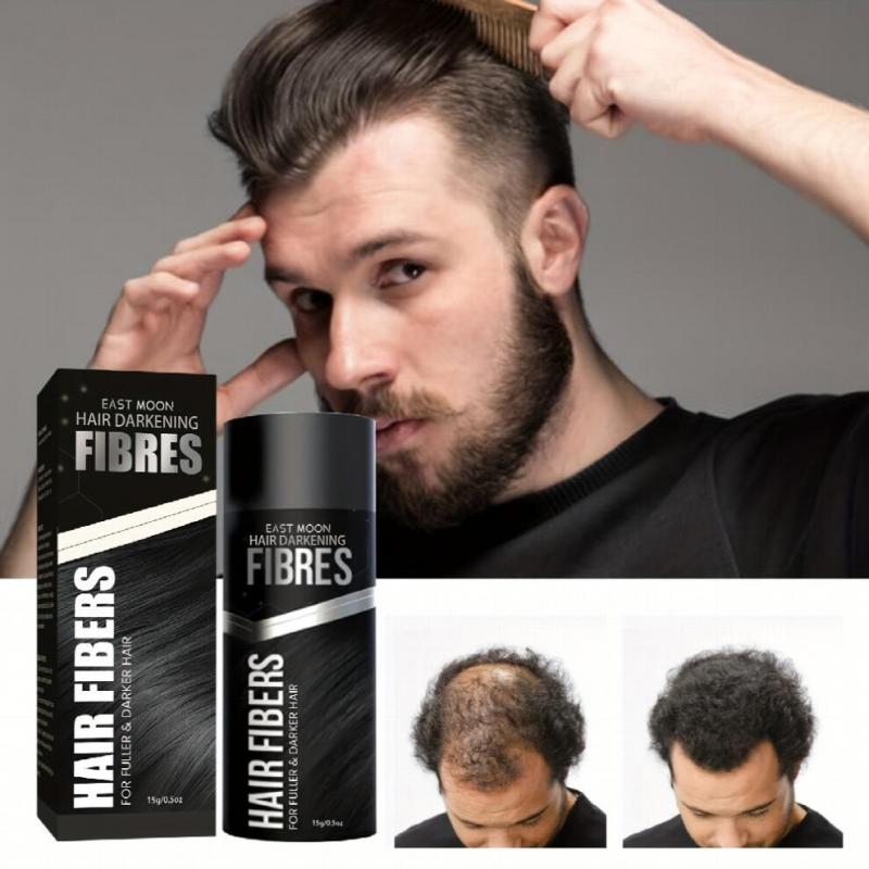 Hair Fibres Powder Fill Hair Seam And Hairline Powder Natural Fullness Waterproof And Sweat Proof Suitable For All Hair Types