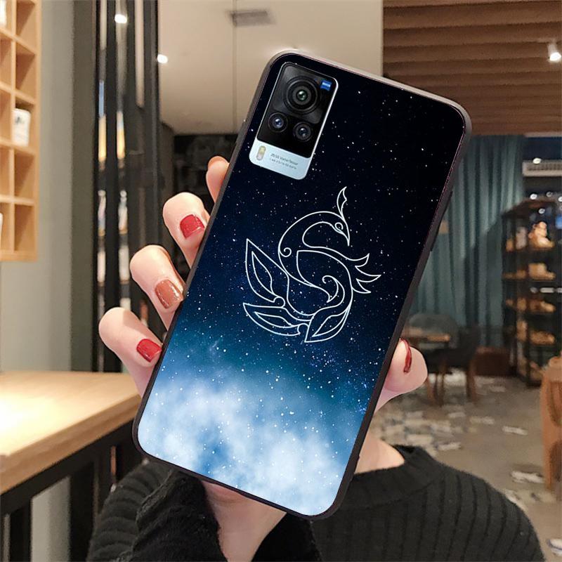 Genshin Impact Constellation Phone Case for VIVO V21E V21 V23 V23E V2109 Y53S Y33S Y55 Y76 Y31 Y21 Y72 Y01 Y21S Y11S