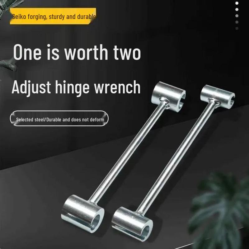 

Dual-Head Adjustable Door Hinge Wrench - Multi-Spec Labor-Saving Tool for Single-Sided Wooden Doors