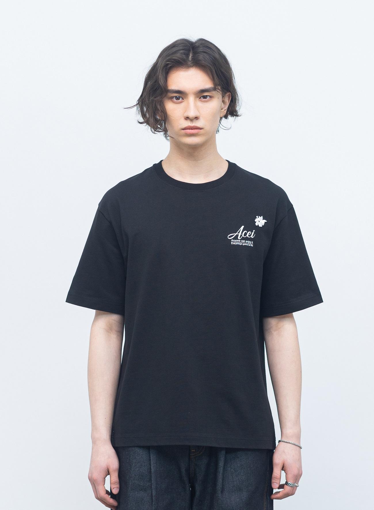 Asei Emblem Logo T-Shirt Black L
