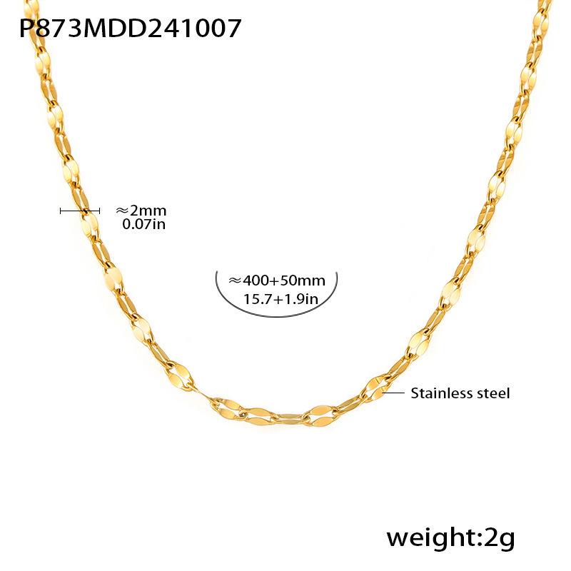 Qiong Yao Triple-Ring Multicolor Inlaid Diamond Zircon Clavicle Necklace