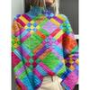 XS-6XL A Variety of Optional 2025 Latest Christmas Abstract Print Casual Outerwear Sweater