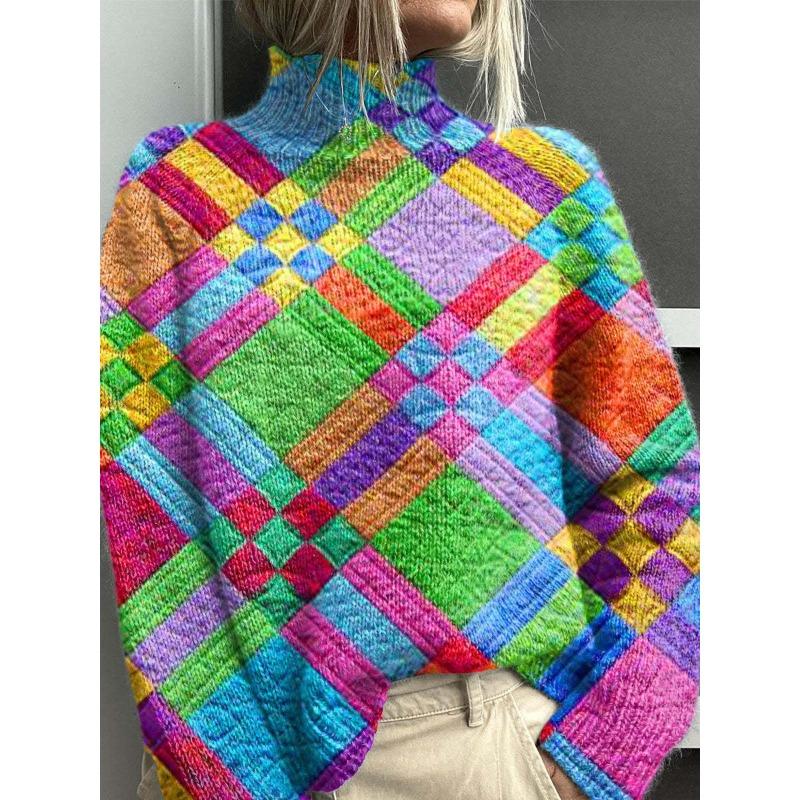 XS-6XL A Variety of Optional 2025 Latest Christmas Abstract Print Casual Outerwear Sweater