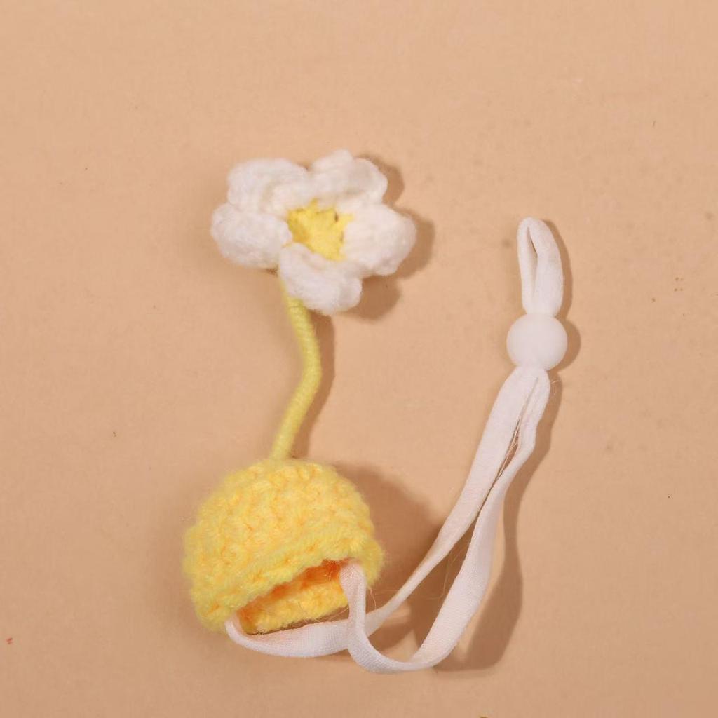 Valentine's Pearl Desktop Goose Set with Mini Knitted Hat & Adjustable Wings Clothing