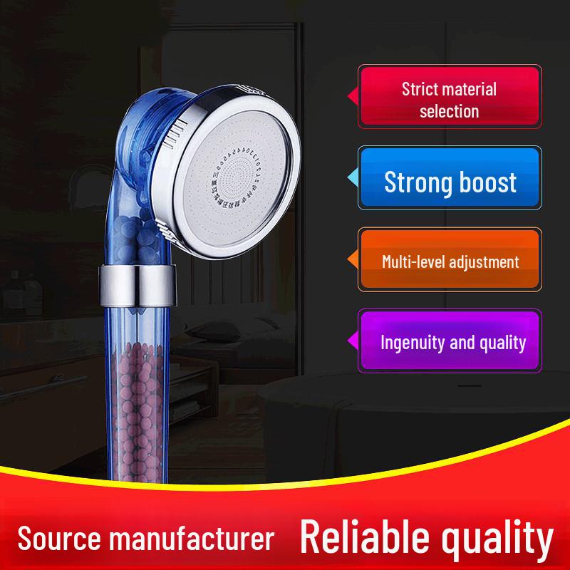 Trójbiegowa ręczna głowica prysznicowa jonowa