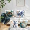 4Pcs Color Ocean Cushion Covers Single-sided Printed 45CM Throw Pillow Case Cover Sofa Cushion Home Room Decor