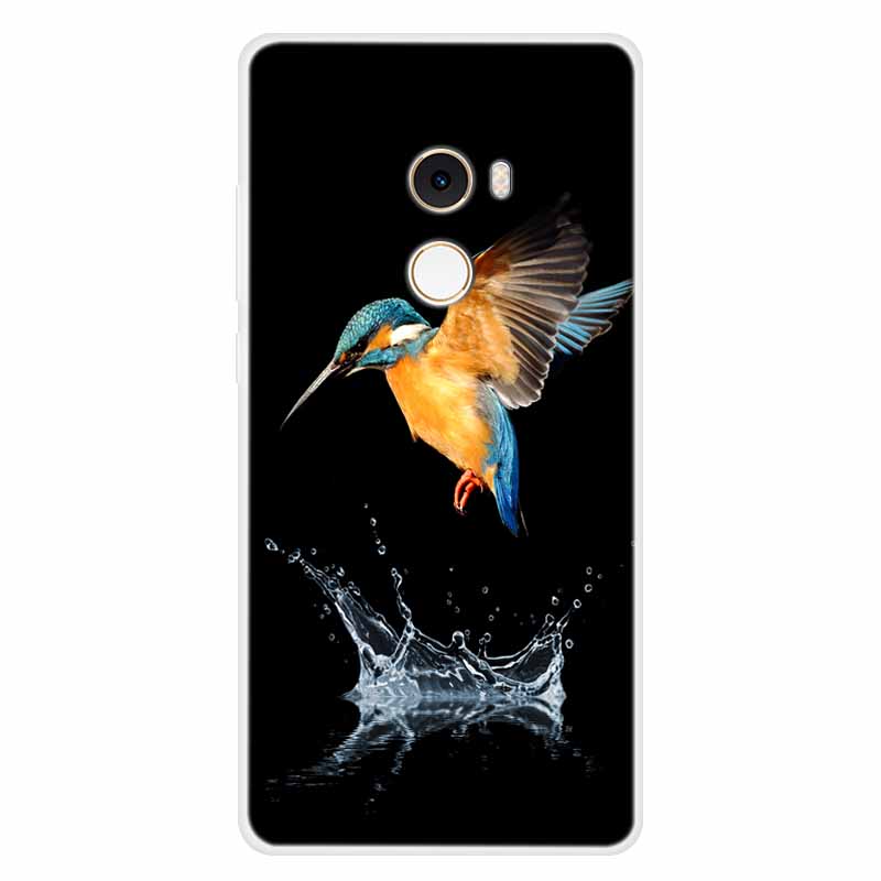 For Xiaomi Mix 2 Case Luxury Soft Silicone Back Cover Case For Xiaomi Mi Mix2 MDE5 Coque TPU Cartoon Bumper Funda Cute Shell