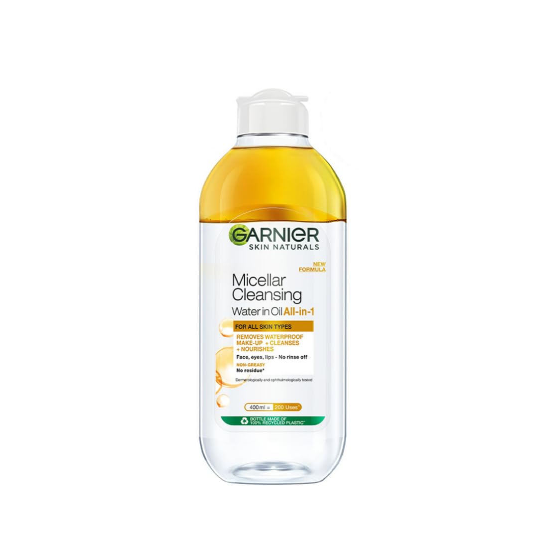 Garnier Oil-infused Micellar Cleansing Water | Make-Up Remover & Cleanser for waterproof & smudge-proof makeup | 400ml