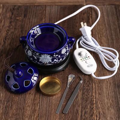 Zástrčkový 110V/220V Časovač Esenciální olej Kadidelnice Teplota Elektrické Kadidelnice OUDH Aromaterapie pro Domácí Dekoraci