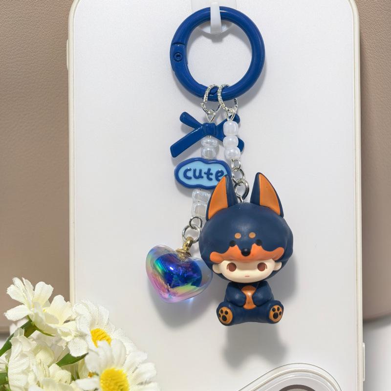 Original Pop Mart Bubble Bean Pyjama Herz Tidelope Anhänger Handy Lanyard