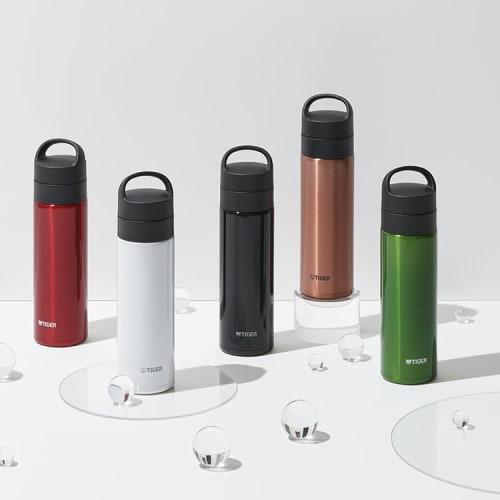 Tiger Thermos Water Bottle, 480ml, Vacuum Insulated, Carbonated, Stainless Steel Bottle, Keeps Beer Hot or Cold, Portable, Compact, White, MKB-T481WJ