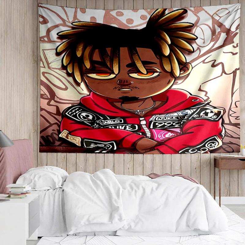 Juice WRLD Tapestry for Bedroom Aesthetic Classroom Tapestries Wall Hanging for Living Room Dorm Office,Ideal Creative Gift