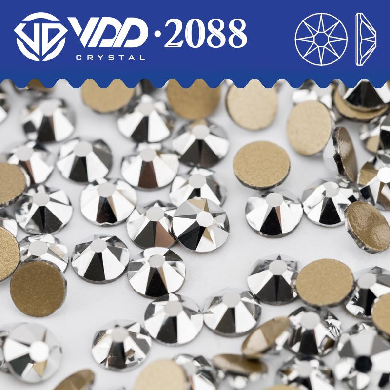 VDD SS16-SS30 High Quality 2088 Rhinestones Crystal Flatback 8 Big 8 Small 16cut Stones for DIY Crafts Nail Art Decoration