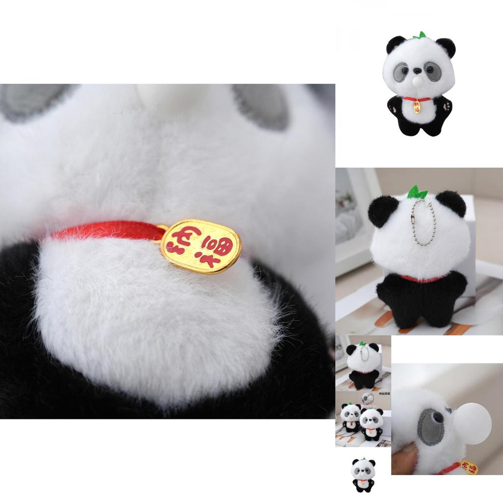 Chengdu Panda Plush Pendant Souvenir Soft Cuddly Panda Keychain For Children