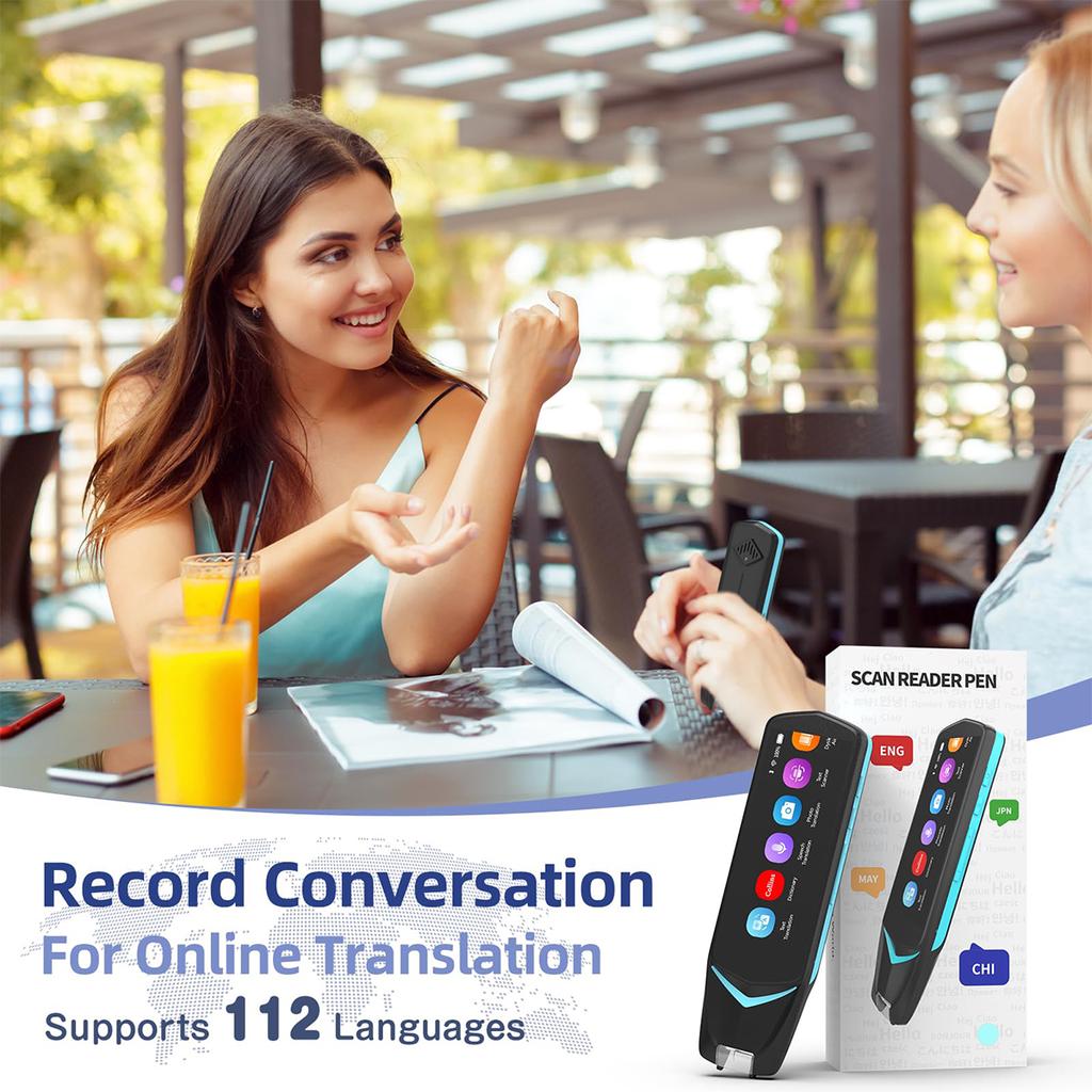 NEWYES 4 Pro Smart Voice Scan Translator Pen MultifunctionTranslation Real Time 121 Languages Translator Business Dictionary Pen