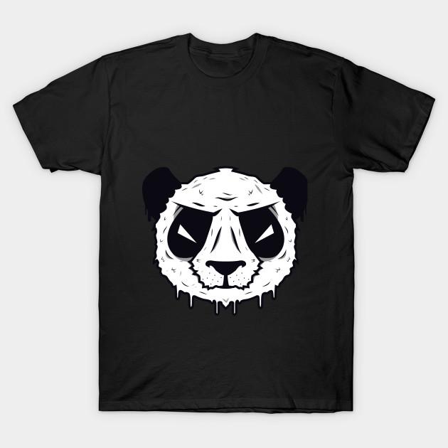 Buy Men Black Print T-shirt Super Large TShirt drippy panda No-Cut ...