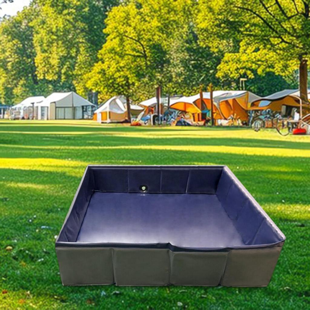 Camping Shower Base Floor Portable Foldable Pan Versatile Supplies Showers Tent Awning