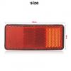 Motorcycle Rear Reflector Set Red Light Bike Reflector Car Reflector Disk