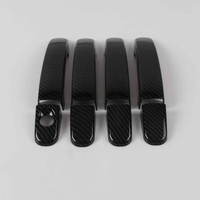 For Ford Mondeo 2008 2009 2010 2011 2012 Door Handle Cover Trim ABS Chrome Carbon Decoration Sticker Car Styling Accessories